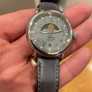 Mens Shinola runwell moonphase watch